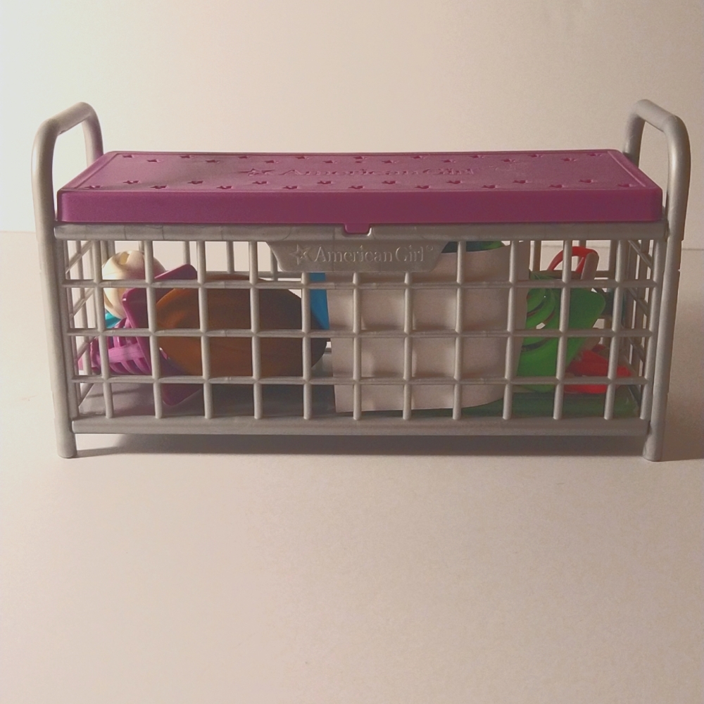 American Girl sport storage bench
